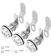 Viiwahol Number Combination Cabinet Lock, 1-1/8 Inch Combo Cam Lock for Gun/File Cabinet Mailbox ...