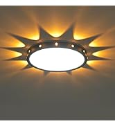 Anmaice 12in Flush Mount led Ceiling Light fixtures.Modern Ceiling Lamps with nightlight for Bedr...
