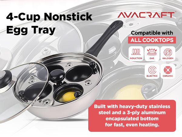 AVACRAFT 4-Cup Egg Poacher