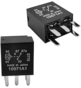 Bawkars 2 PCS Automotive Fuel Pump Relay, 12V 5-Pin Direct Plug-in Mount Power Relay, 30A, 2NO 2N...