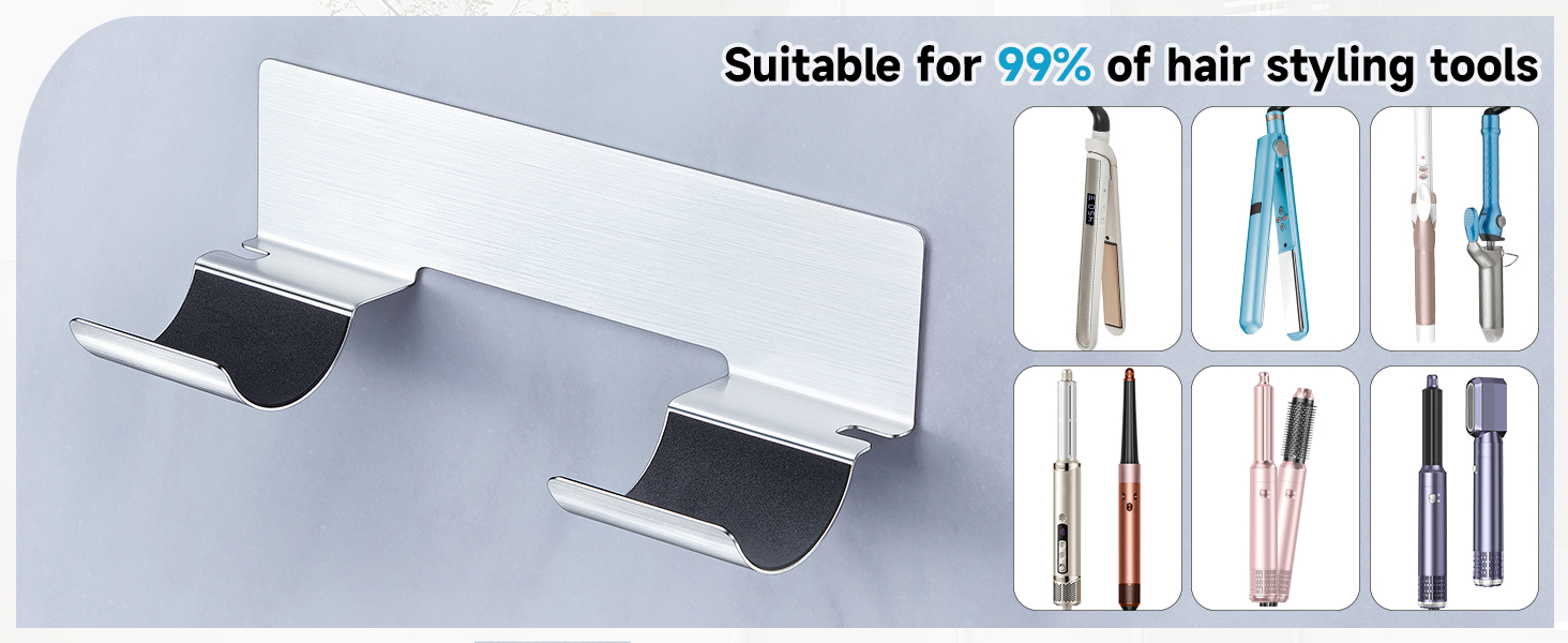 Hair Tool Organizer Wall Mount