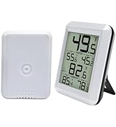 Refrigerator Thermometer, Urageuxy Fridge and Freezer Temperature Monitoring, Digital Freezer Roo...