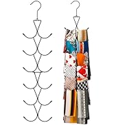 Uinicor Scarf Hanger 12 Storages,Purse Hanger with 360 Swivel Hook,Scarf Organizer Scarf Hangers ...