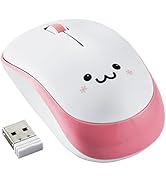 ELECOM 2.4G Wireless, Portable Mobile Smiley-Face Mouse for Right/Left Handed Use, IR LED, 1200 D...