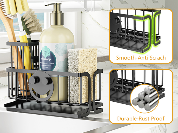 brush sink caddy organizer