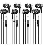 Yoley Bulk Earbuds Headphones 100 Pack, Wholesale Disposable Ear Buds Earphones for Classroom,Sch...