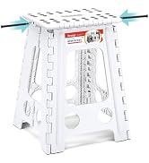 ACSTEP Folding Step Stool 17.5 Inch Heavy Duty Step Stool Foldable for Adults and Kids, Collapsib...