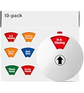 xxPK Office Door Signs, Do Not Disturb, In a Meeting, Working Remotely, Out of Office, Back Soon,...