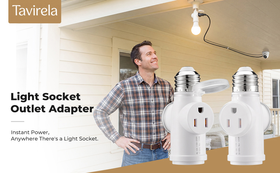 Light Socket Outlet Adapter