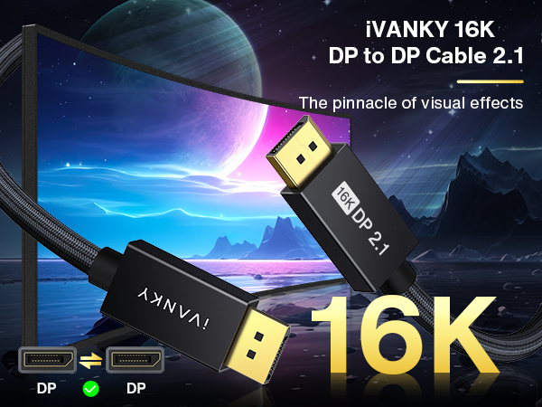 16k displayport cable 2.1