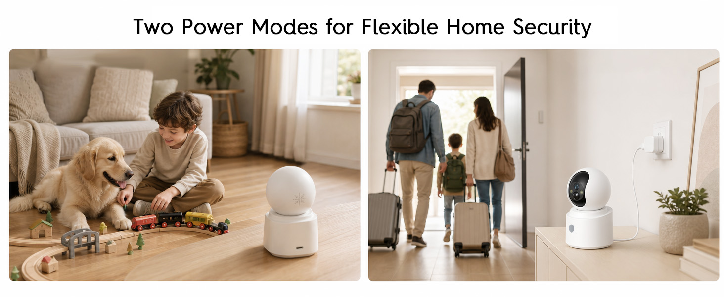 Two Power Modes for Flexible Home Security