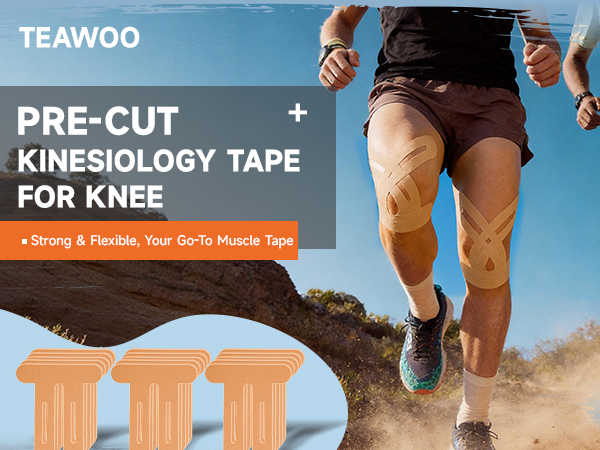 PRE-CUT KINESIOLOGY TAPE FOR KNEE