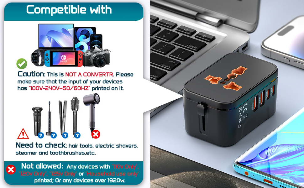 Universal Travel Adapter Worldwide