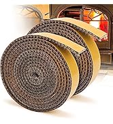 Wood Stove Gasket Kit for Woodburning Stoves, 5/8" x 1/8" x 118" Flat Wood Stove Gasket, Graphite...