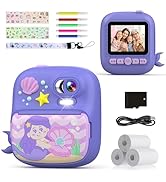 TIATUA Kids Camera Instant Print, Camera for Kids with Printing Photo Paper, Christmas &amp; Birthday...