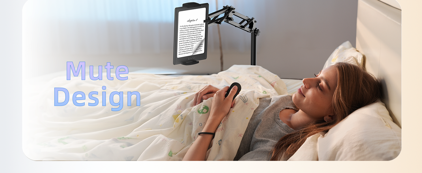 kindle bed holder with remote, Mute Design