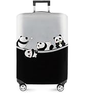 ANNA QUEEN Panda Family Luggage Cover, Cute Panda Design Suitcase Protector, Stretchable Washable...