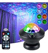 LLUOTE Night Light Aurora Projector, Changeable LED Nebula Light, Adult Night Light Projector for...