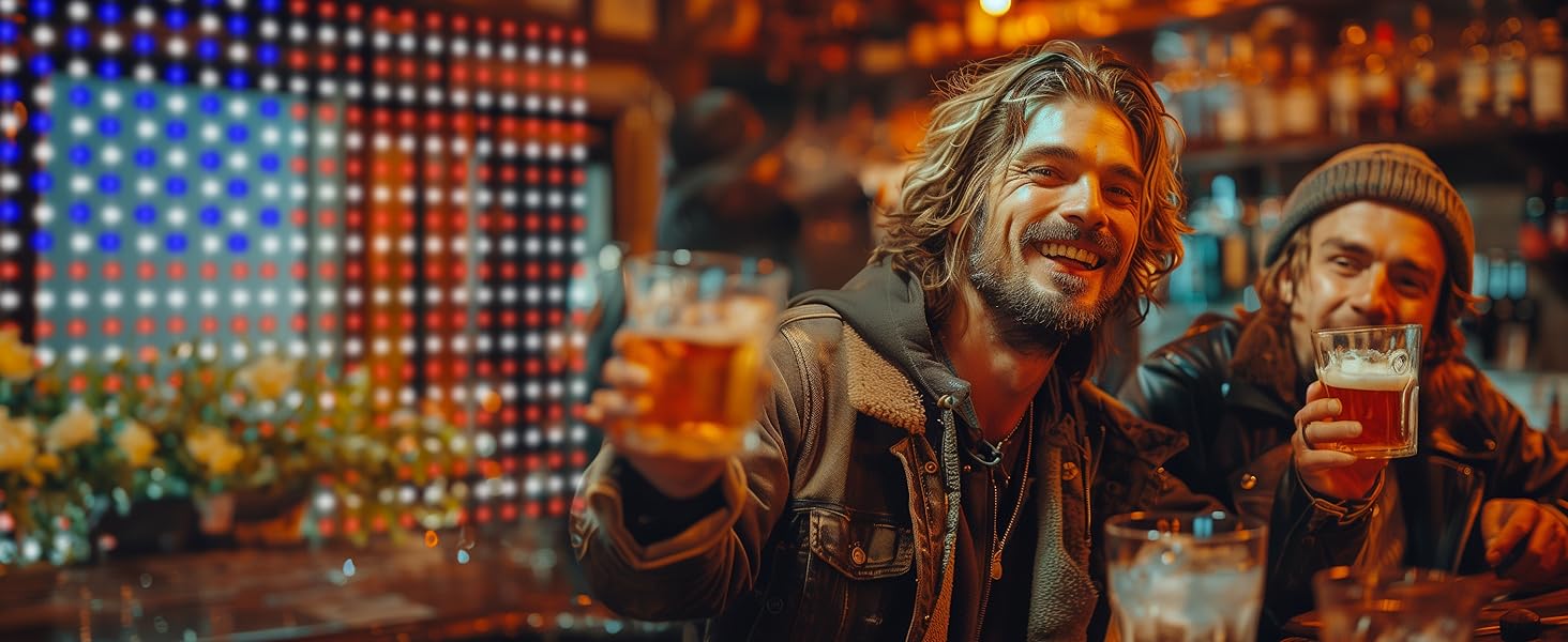 smart led curtain lights for bar