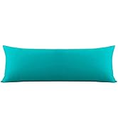 LCBD Body Cooling Pillow Cases Cover - Rayon Made from Bamboo, Soft Turquoise Bamboo Long Pillow ...
