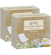 YUCO Washing Sheets Detergent 160 Loads, Plastic Free Sheet Laundry Detergent No Plastic Jug Conc...