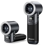 AMACOOL Portable Handheld Turbo Fan?5 Speed Foldable Hand Fans?Max 20 Hours Runtime?Rechargeable ...