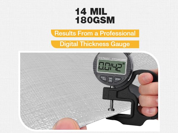 14 Mil Heavy Duty Waterproof Tarp