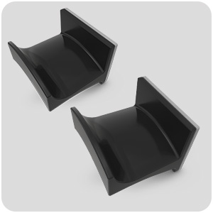 Brainwavz headphone hanger cradle black twin pack earphones sennheiser
