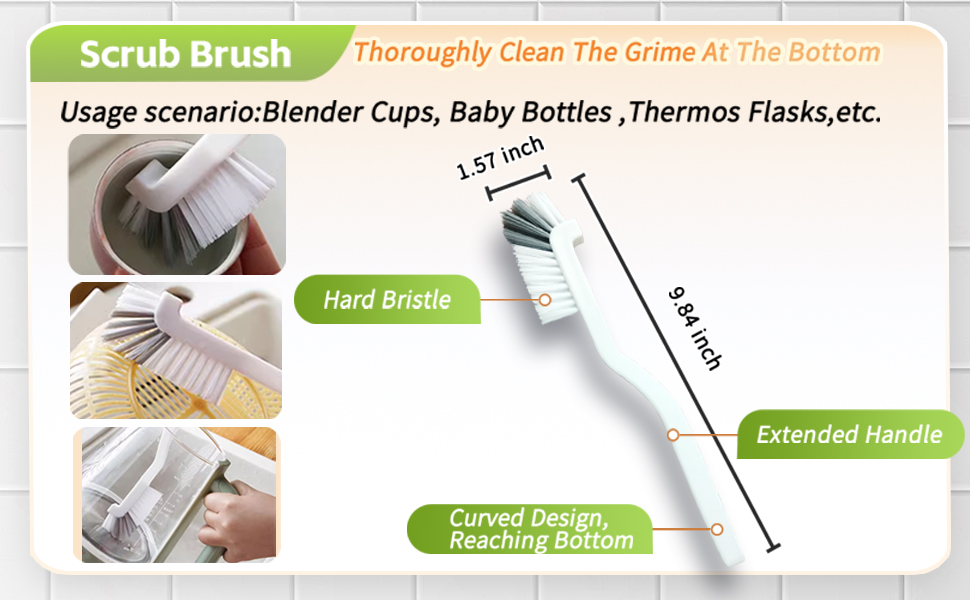 small crevice cleaning brush
