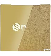 FYSETC Prus I3 MK52 MK3S Build Plate: Gold Textured - Smooth Double Sided 253.8x241mm JanusBPS Sp...