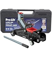 Pro-LifT F-2315PE Grey Hydraulic Trolley Jack Car Lift with Blow Molded Case-3000 LBS Capacity, 1...