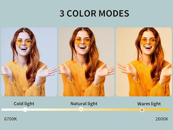 2600K to 6700K color temperature