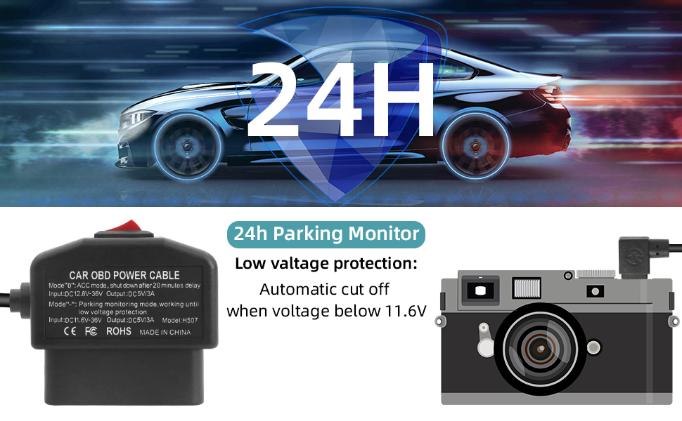 24H parking monitor