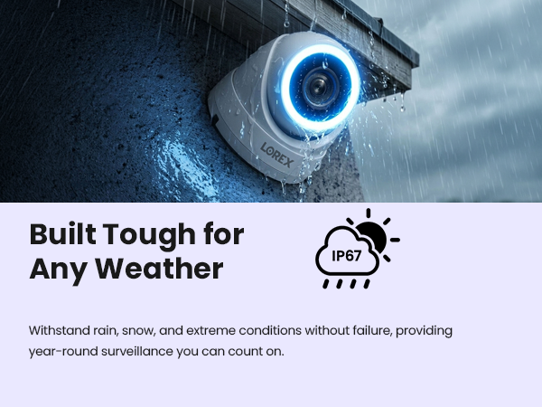 Built Tough for Any Weather, IP67 Weatherproof