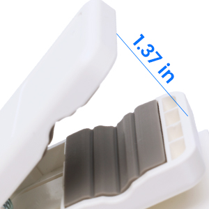 1.37in car clip fan is covered with anti-slip silicone, portable car fan will securely clip on