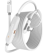 Maxonar VR Charging Link Cable 16FT (Next-Gen Chip) Compatible with Meta Quest 3S/Quest 3/Oculus ...