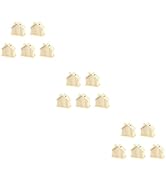 Angoily DIY Wooden House Piggy Bank 15Pcs Set Unfinished Craft Money Box for Kids Adults Paintabl...