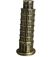 DS. DISTINCTIVE STYLE Metallic Leaning Tower of Pisa Statue Souvenir Figurines Tower Model Kit fo...