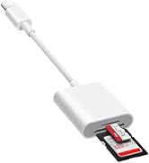USB C SD Card Reader for iPhone 15/16, MacBook, Mac, Type C Memory Card Reader, SD Card Adapter S...