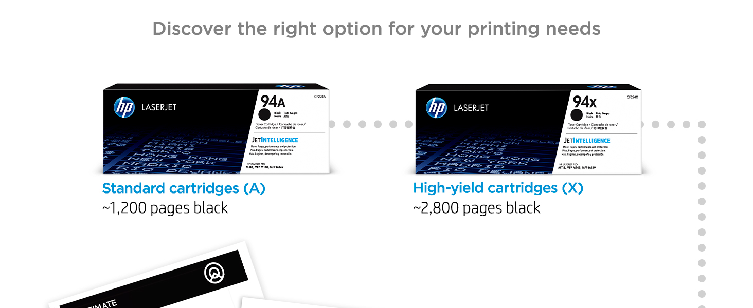 original hp 94 toner standard high-yield cartridges
