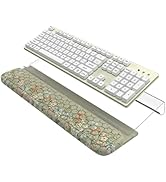 HAOCOO Ergonomic Keyboard Wrist Rest Pad, Keyboard Riser with 3-Level Height Adjustment, Computer...