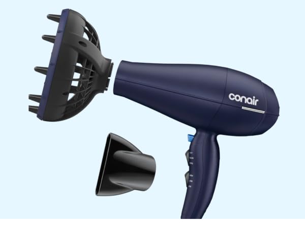 Hair dryer with components