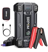 BRPOM Car Jump Starter, 3000A Peak 23800mAh (Up to 10.0L Gas or 8.0L Diesel Engine, 50 Times) 12V...