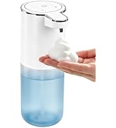DONASIRA Automatic Foaming Soap Dispenser, Visible Clear Reservoir, White | Touchless, 4 levels, ...