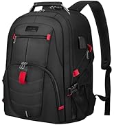 LOVEVOOK Travel Laptop Backpack Waterproof Anti Theft Backpack with Lock and USB Charging Port La...