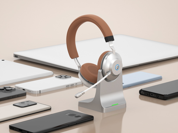 wireless computer headset with microphone