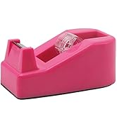 Desktop Tape Dispenser Heavy Duty Desk Accessories Floral Office Tape Dispensers, Weighted Non-Sk...