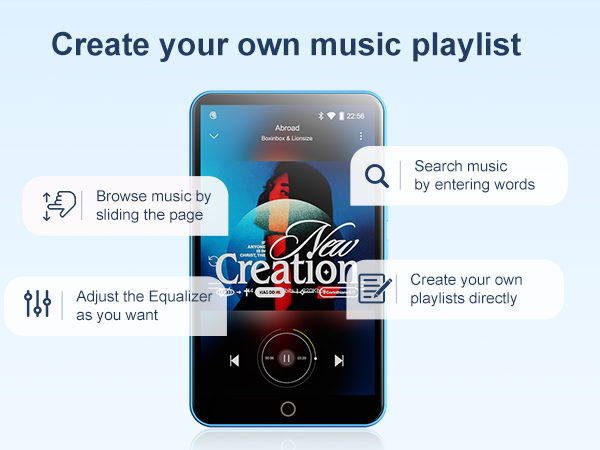 MP3 Player with Bluetooth and WiFi