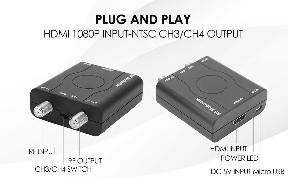 HDMI RF Modulator Adapter