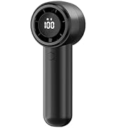 TriPole Handheld Portable Fan with LED Display, 4000mAh Rechargeable Battery, 15200RPM High Speed...